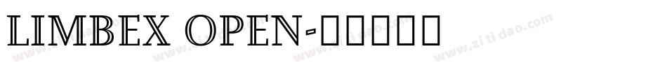 Limbex open字体转换